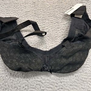 VTG Norvell Bra 28G Full Coverage 574  Soft Cup Cone Floral Lace NWOT NOS